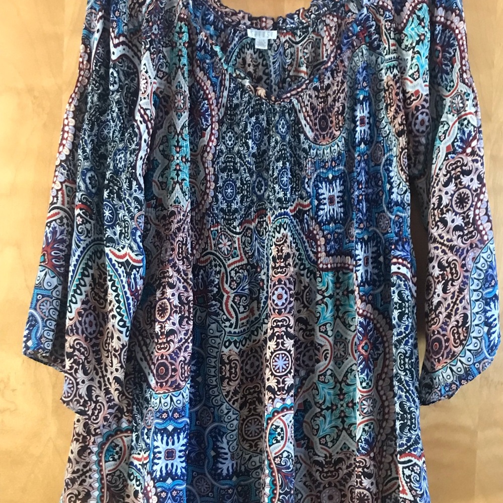 Colorful Paisley Women's Blouse